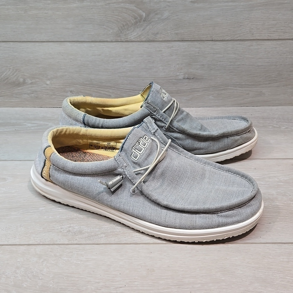 Hey Dude Mens Wally Free Ash Loafer Slip on shoes sz 13